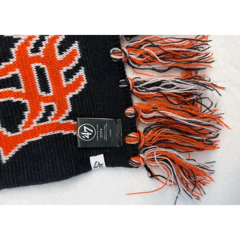 Detroit Tigers Breakaway Knit Scarf Navy 47 Brand MLB Gear Adult 7